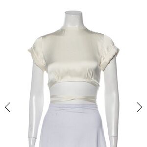 Orseund Iris Satin Crop Top